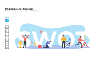 Download Flat Illustration Swot Analysis - Premium Resources