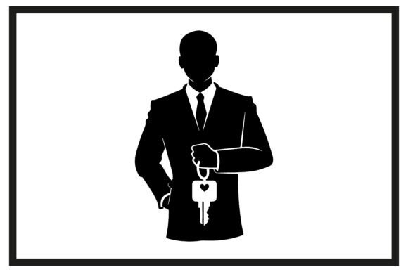 Download Minimalist Real Estate Agent Silhouette - Minimal Collection