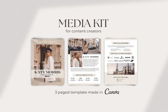 Download Media Kit Template for Content Creator - Content creator Collection