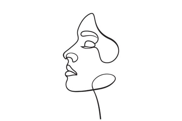 Download Young Girl Modern Minimalist Line Art - Minimal Collection
